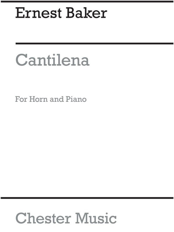 Baker Cantilena Horn And Piano(Arc) (Softcover Book)