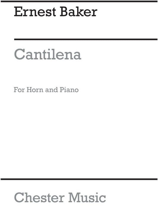 Baker Cantilena Horn And Piano(Arc) (Softcover Book)