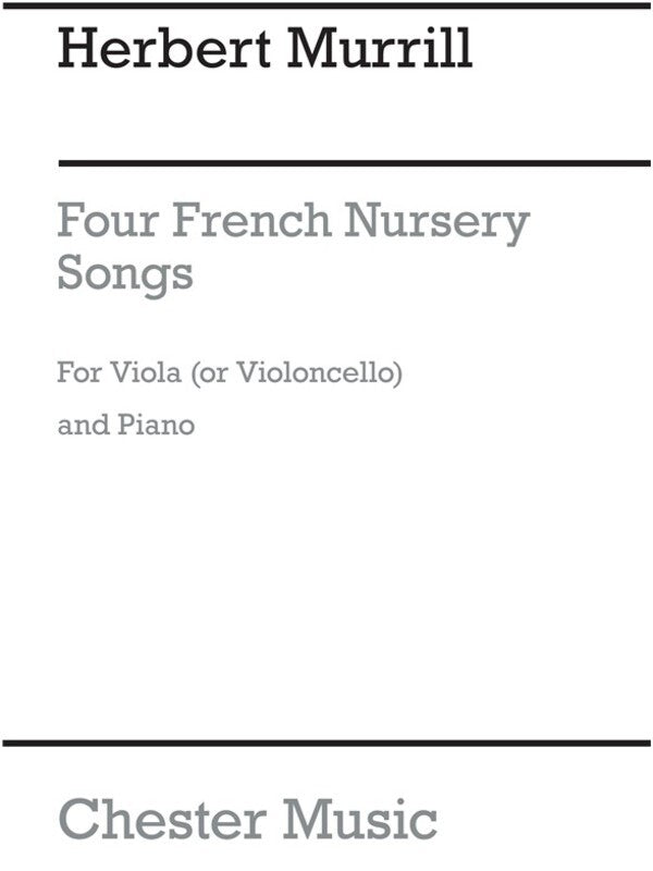 Murrill 4 French Nursery Songs Cello(Arc (Softcover Book)