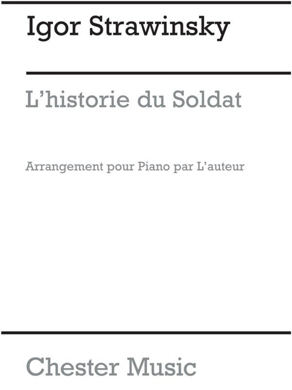 Stravinsky Historie Du Soldat Piano (Softcover Book)