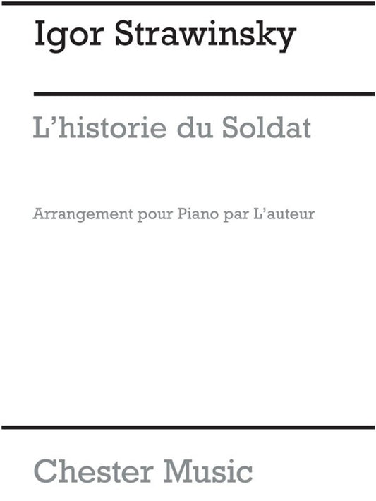 Stravinsky Historie Du Soldat Piano (Softcover Book)