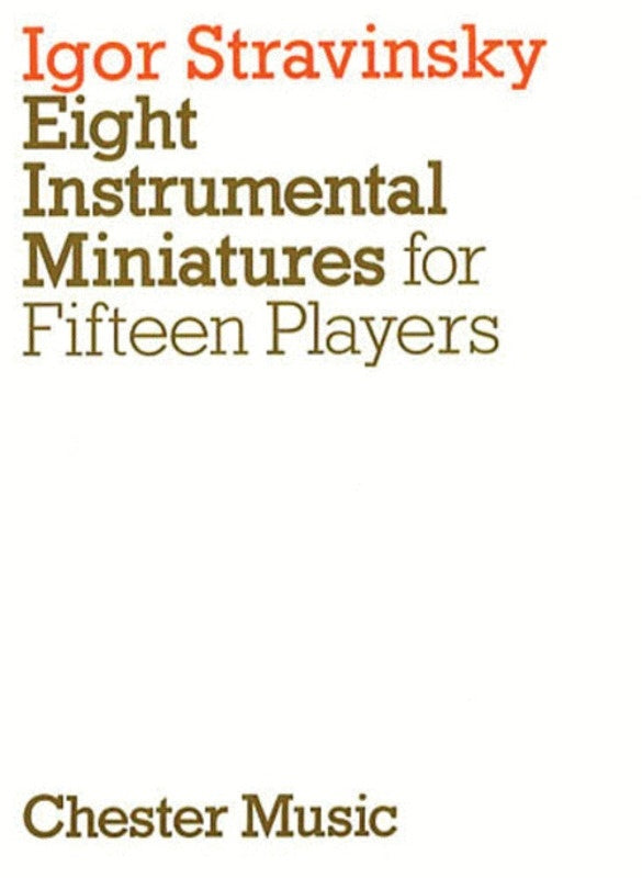 Stravinsky 8 Instr.Miniatures