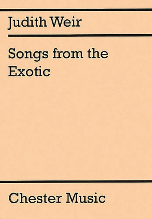 Weir Songs From The Exotic Med Vce/Piano (Softcover Book)