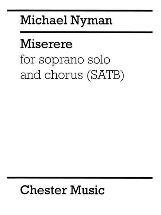 Nyman Miserere SATB