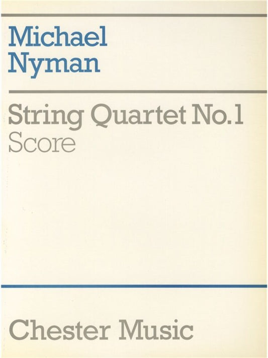 Nyman String Quartet No.1 Score Book