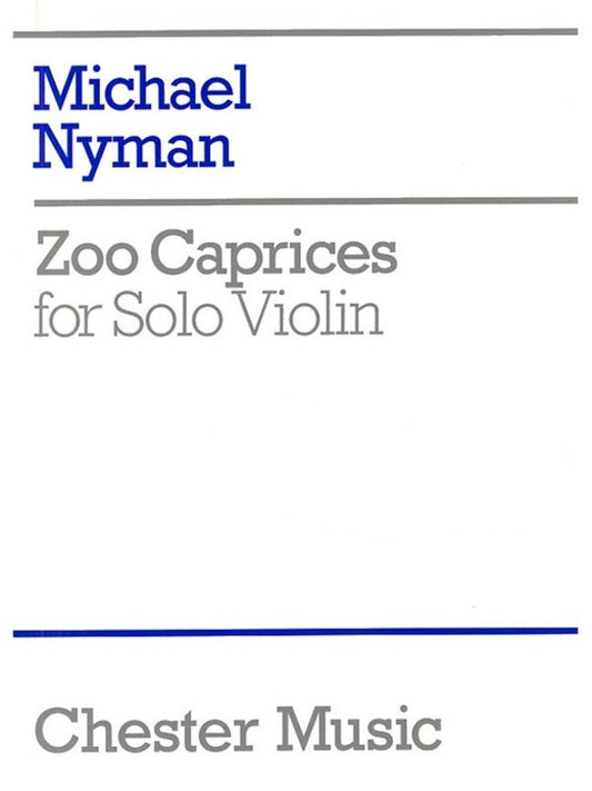 Nyman Zoo Caprices Violin (Softcover Book)