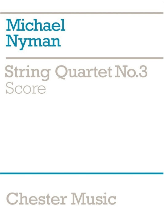 Nyman String Quartet No.3 Score Book