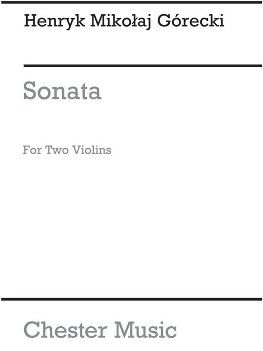 Gorecki Sonata Op 10 For 2 Violins(Arc) (Softcover Book)