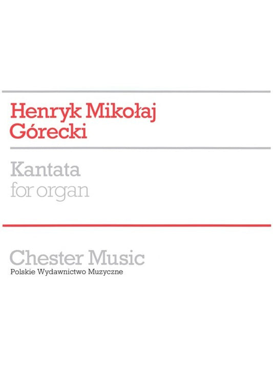 Gorecki Kantata Op 26 Organ (Softcover Book)