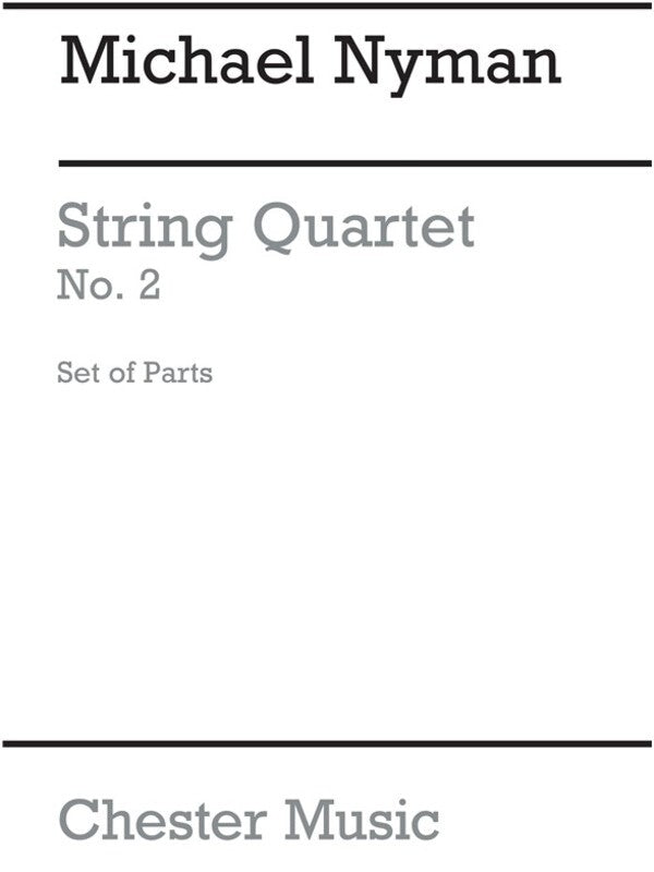 Nyman String Quartet No.2 Parts(Arc) (Set Of Parts) Book