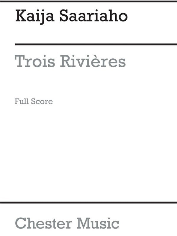 Saariaho Trios Rivieres(4 Percussionists (Softcover Book)