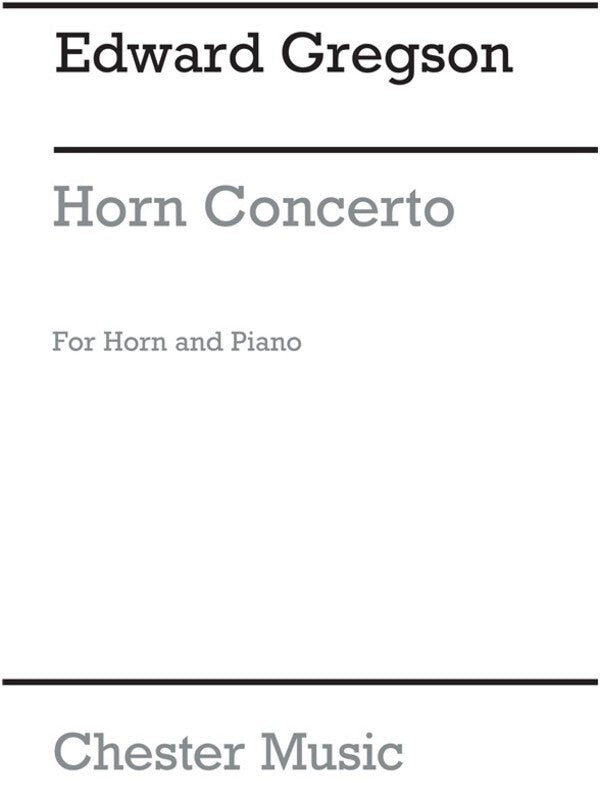 Gregson Concerto Horn In F/Piano(Arc) (Softcover Book)