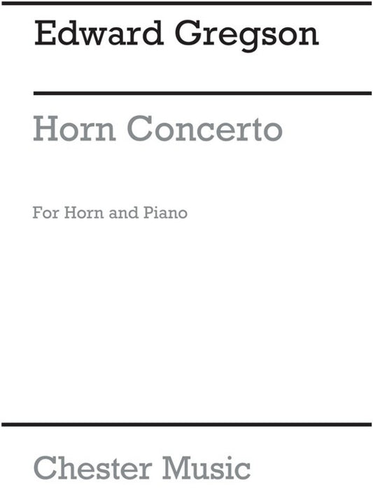 Gregson Concerto Horn In F/Piano(Arc) (Softcover Book)