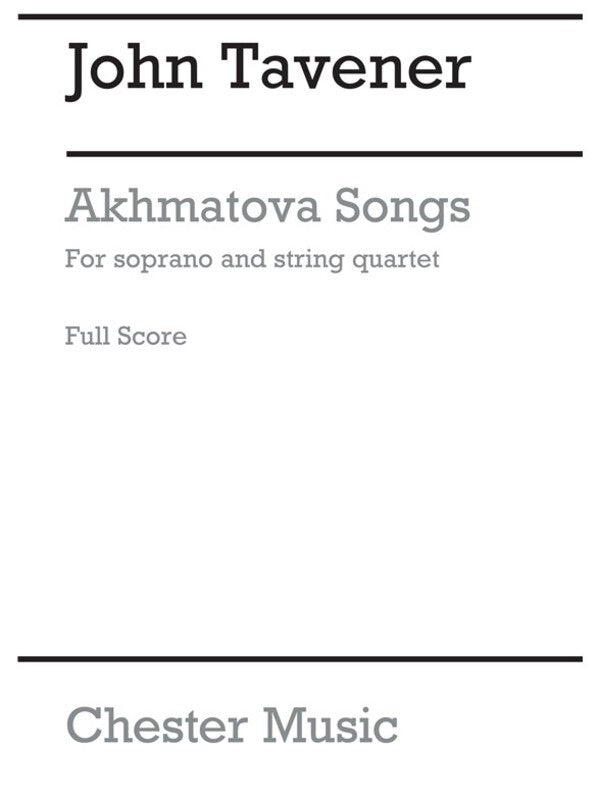 Akhamatova Songs Score