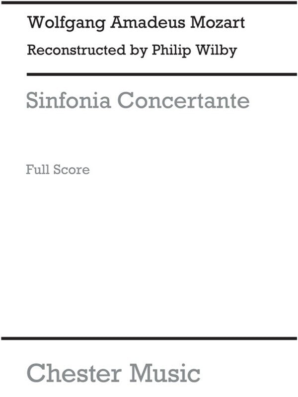 Mozart Sinfonia Concertante K104 Score