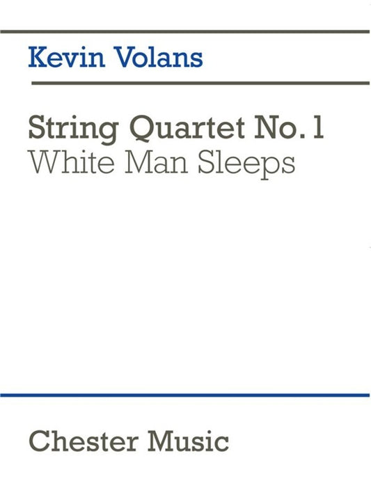 Vonline Audions String Quartet N.1 Score (White Man Sleep (Music Score) Book