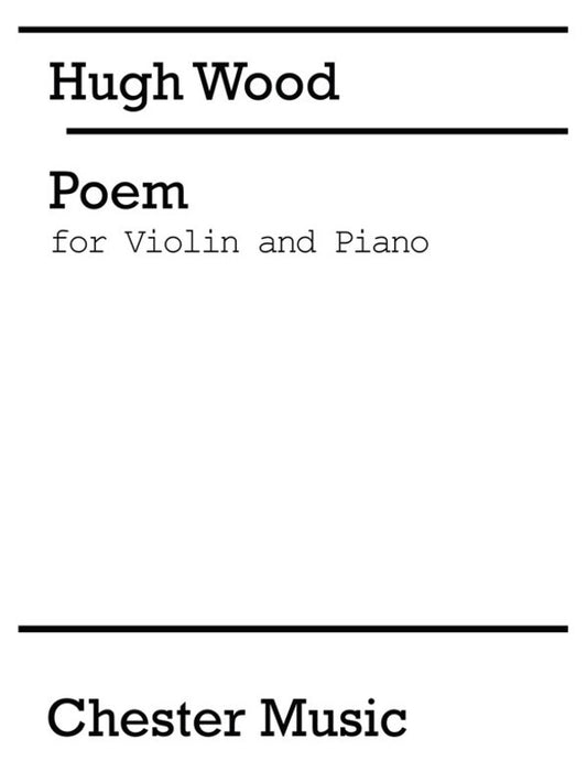 Wood Poem Violin And Piano (Softcover Book)