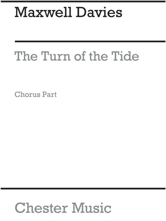 Maxwell Davies Turn Of Tide Voice/Piano(Ar (Softcover Book)
