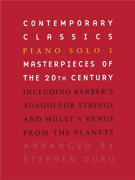 Contemporary Classics Piano Solo 1 20th Ce (Softcover Book)