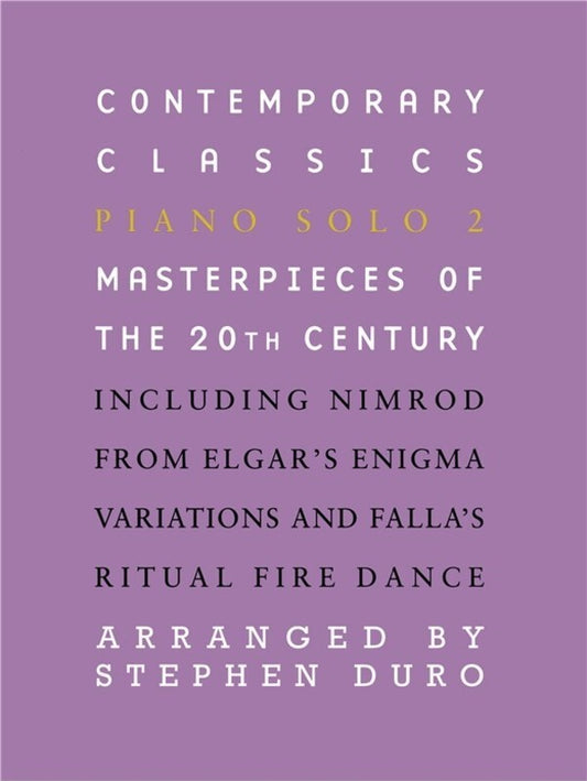 Contemporary Classics Piano Solo 2 20th Ce (Softcover Book)