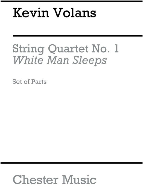 Vonline Audions String Quartet N.1 Parts(Arc)White Man Sl (Set Of Parts) Book