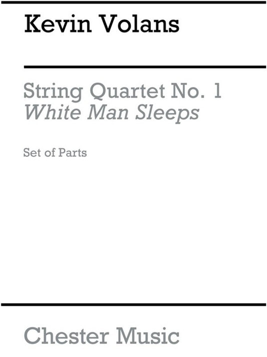 Vonline Audions String Quartet N.1 Parts(Arc)White Man Sl (Set Of Parts) Book