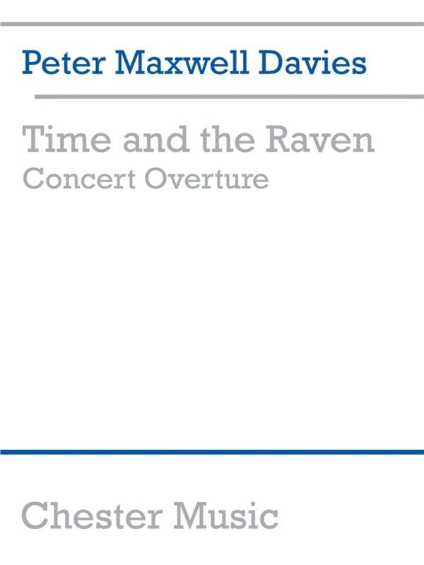 Maxwell Davies Time & Raven Pocket Score
