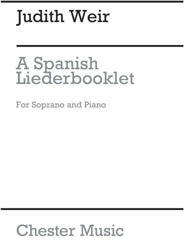 Weir Spanish Liederbooklet Soprano/Piano (Softcover Book)