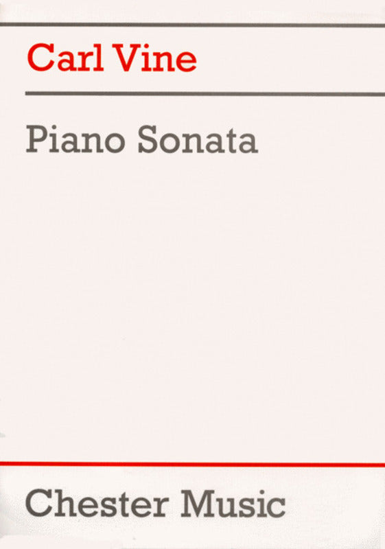 Vine Piano Sonata No.1(1991)New Ed. (Softcover Book)