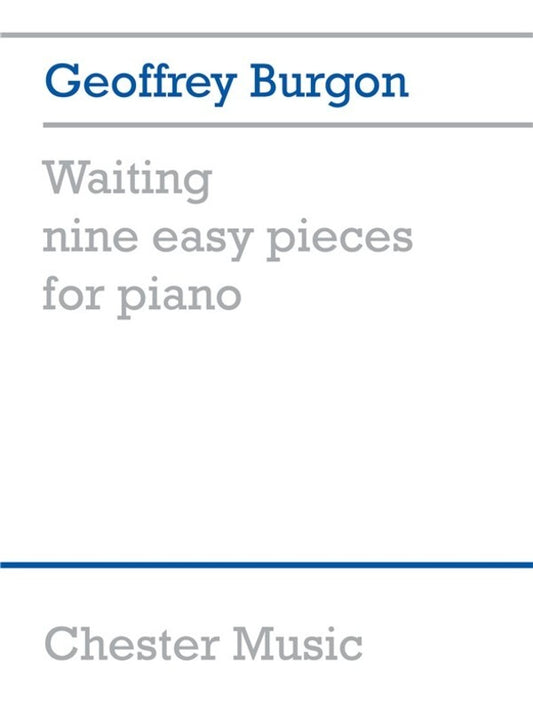 Burgon Waiting 9 Easy Pieces For Piano (Softcover Book)