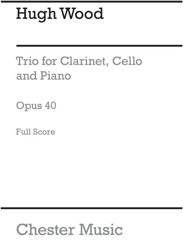 Wood Trio Op 40 Clarinet/Cello/Piano(Score)(Arch (Music Score) Book