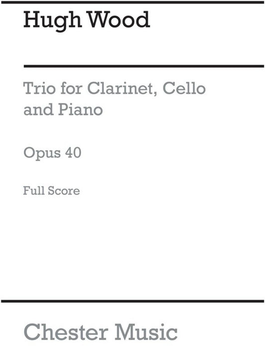 Wood Trio Op 40 Clarinet/Cello/Piano(Score)(Arch (Music Score) Book