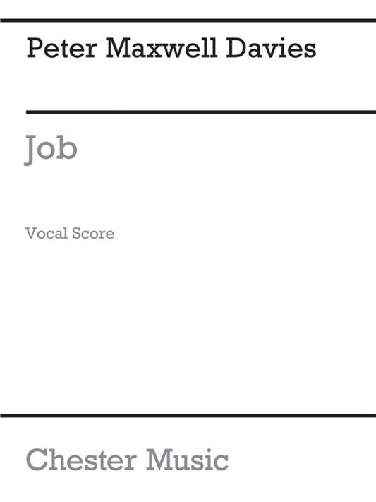 Maxwell Davies Job Vocal Score