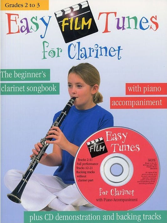 Easy Film Tunes For Clarinet/Piano Book/CD Book