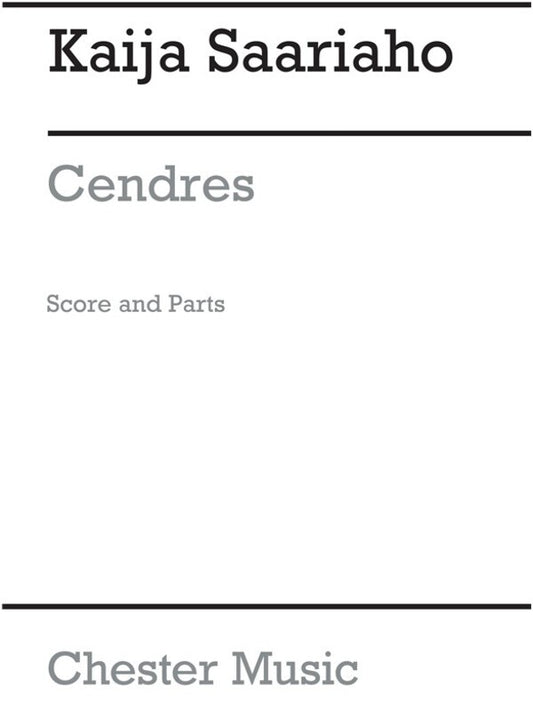 Cendres For Alto Flute Cello And Piano (Softcover Book)