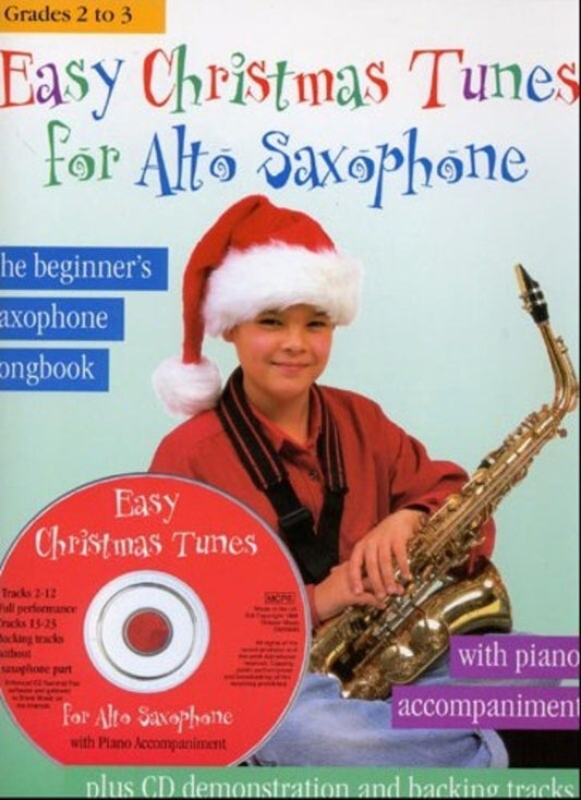 Easy Xmas Tunes For Alto Sax/Piano Softcover Book/CD