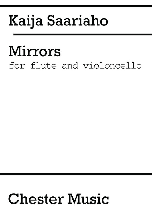 Saariaho - Mirrors For Flute And Cello (Pod) (Softcover Book)