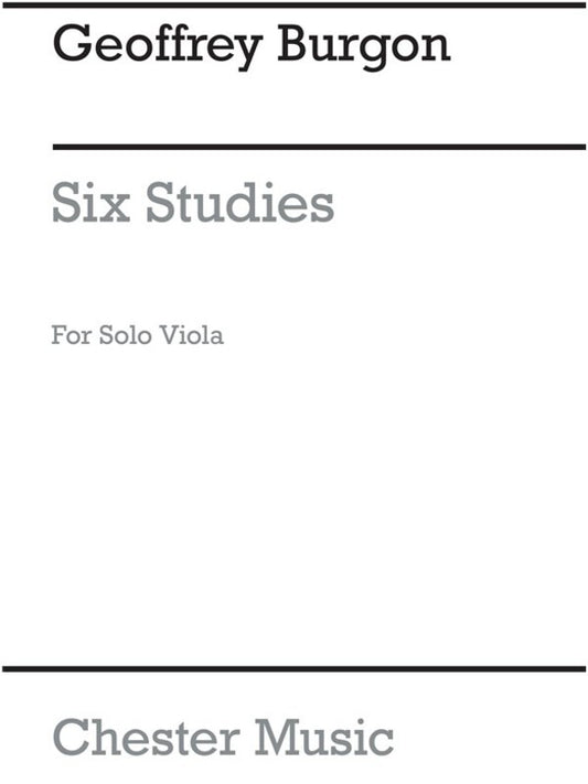 Burgon 6 Studies Arr.Viola Solo (Softcover Book)