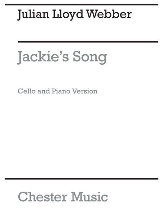 Webber J.L. Jackies Song Cello And Piano (Softcover Book)
