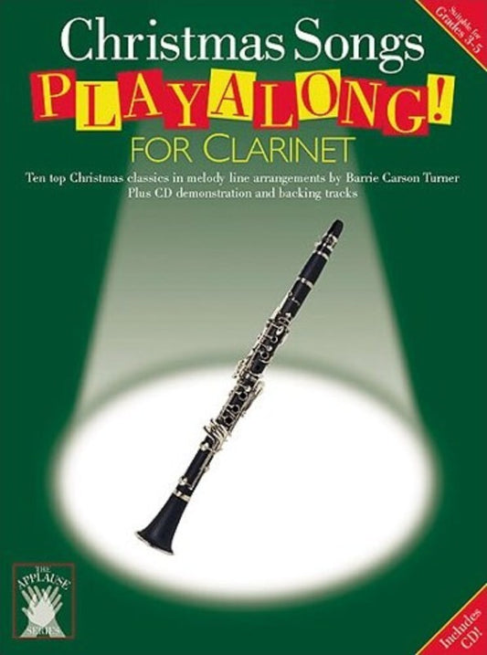 Applause Playalong Xmas Clarinet Softcover Book/CD