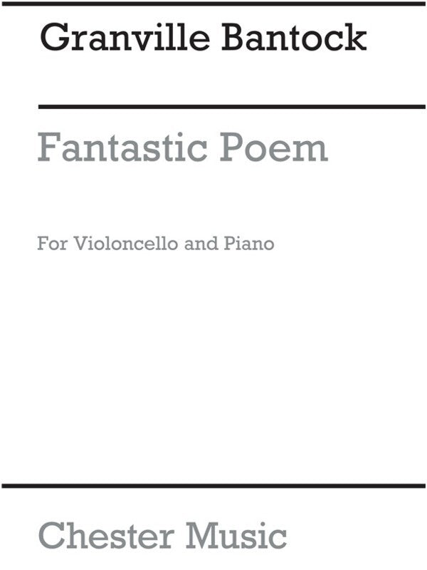 Fantastic Poem For Cello And Poem (Softcover Book)