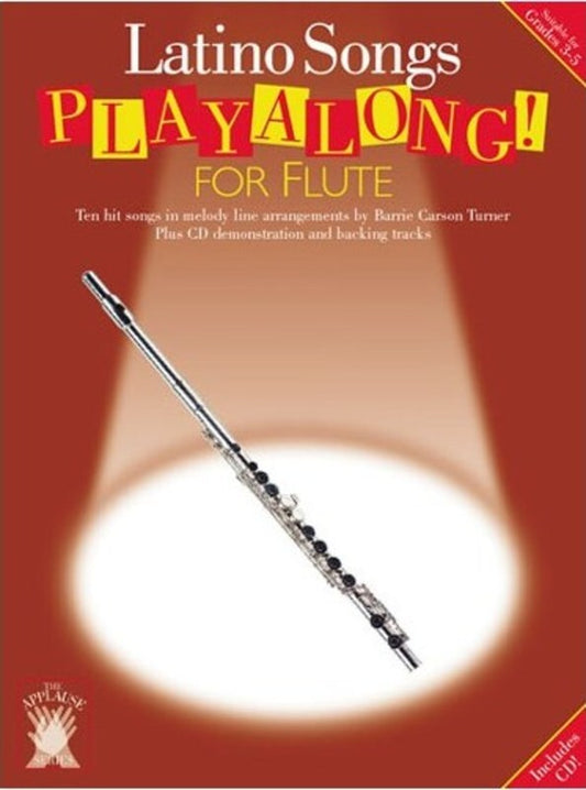 Applause Playalong Latino Flute Book/CD Book