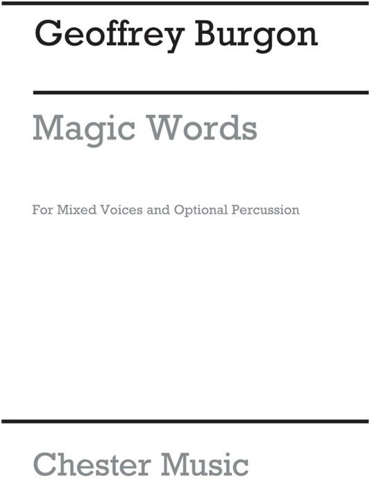 Burgon Magic Words 6 Songs SATB/Perc
