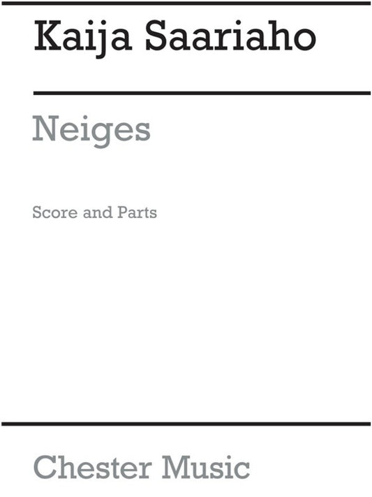 Neiges For Eight Cellos (Score And Parts) (Music Score/Parts) Book