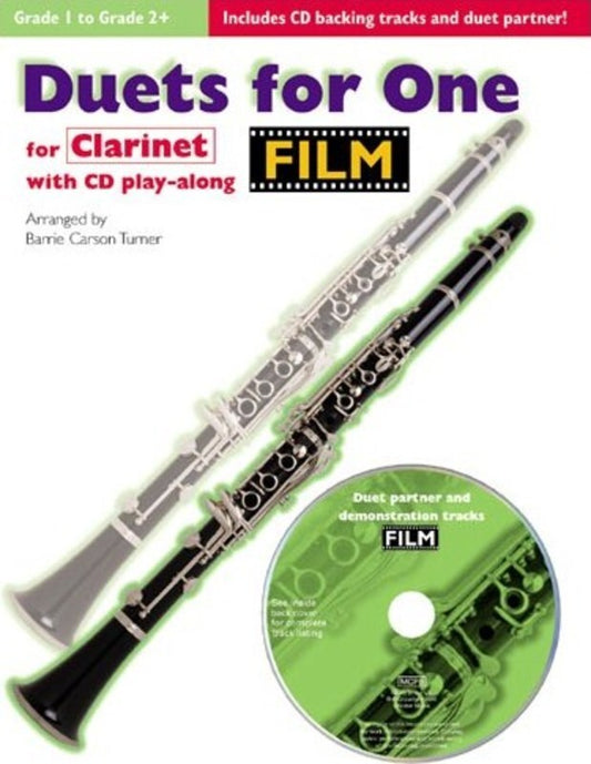 Duets For One Film Clarinet (Softcover Book/CD)
