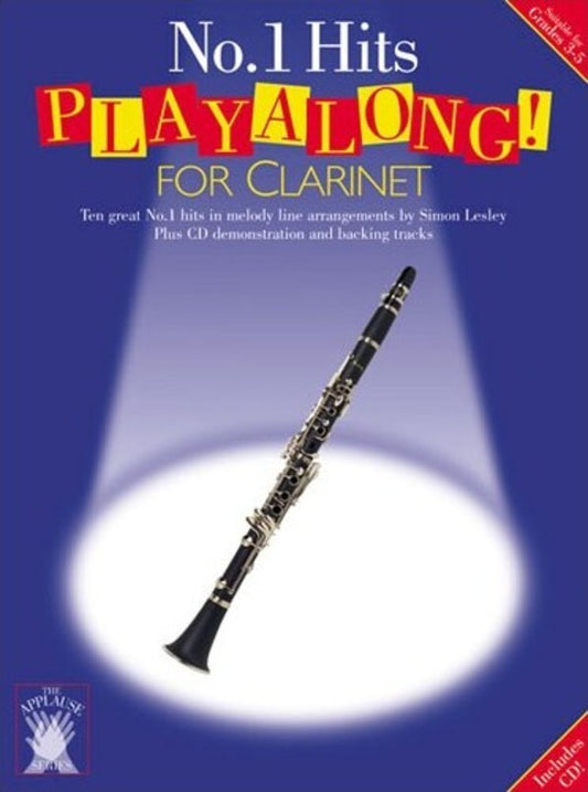 Applause Playalong No.1 Hits Clarinet Book/CD Book