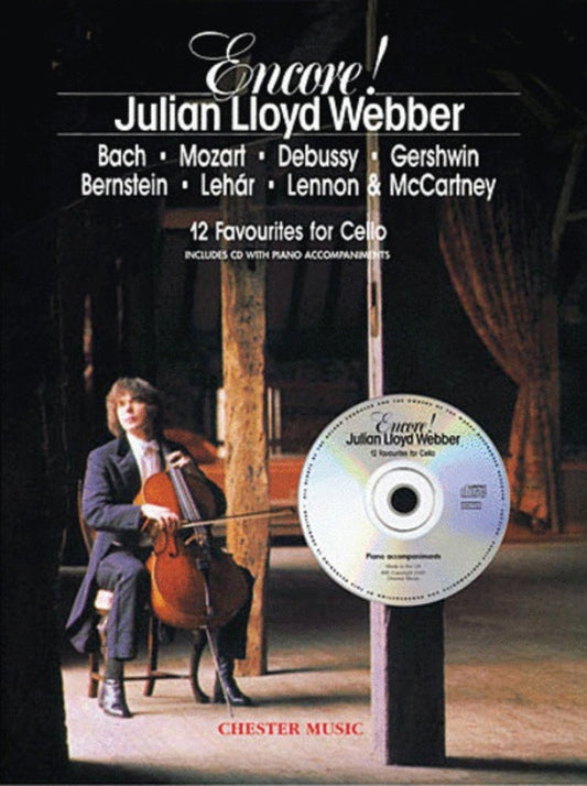 Encore J.L.Webber 12 Fav Cello Book/CD (Softcover Book)