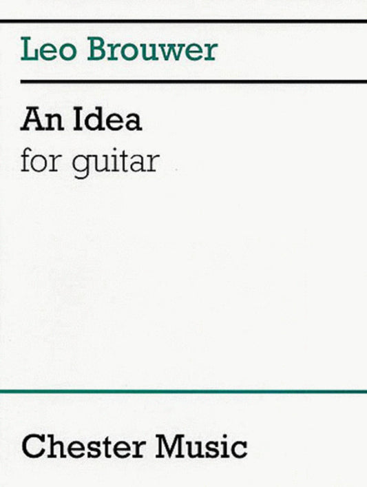 Brouwer An Idea Guitar Solo (Softcover Book)