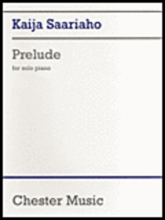 Saariaho Prelude For Solo Piano (Softcover Book)