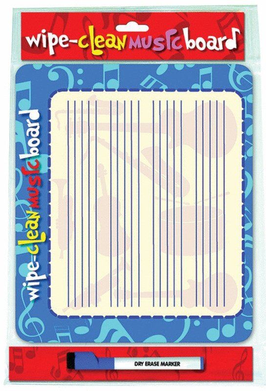 Wipe Clean Music Board with Pen - Landscape Orientation